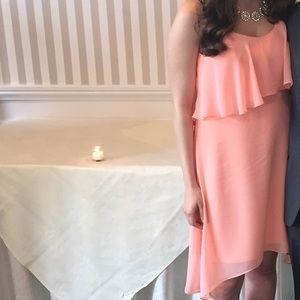 BCBGeneration Peach Chiffon Dress.